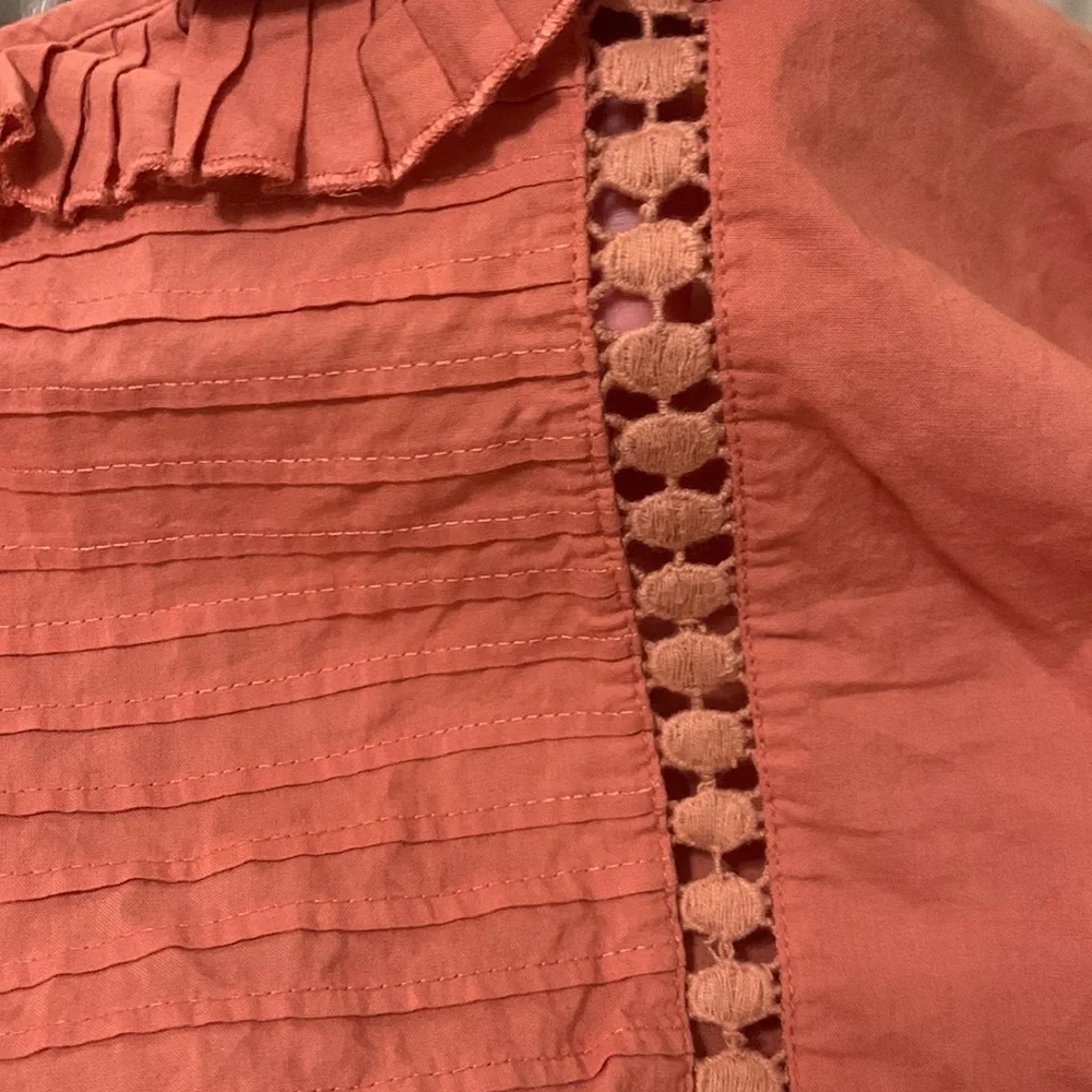 Topshop Pink Puff Sleeve Shirt